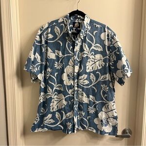 Reyn Spooner Men’s Floral Hawaiian Button Down Shirt XL